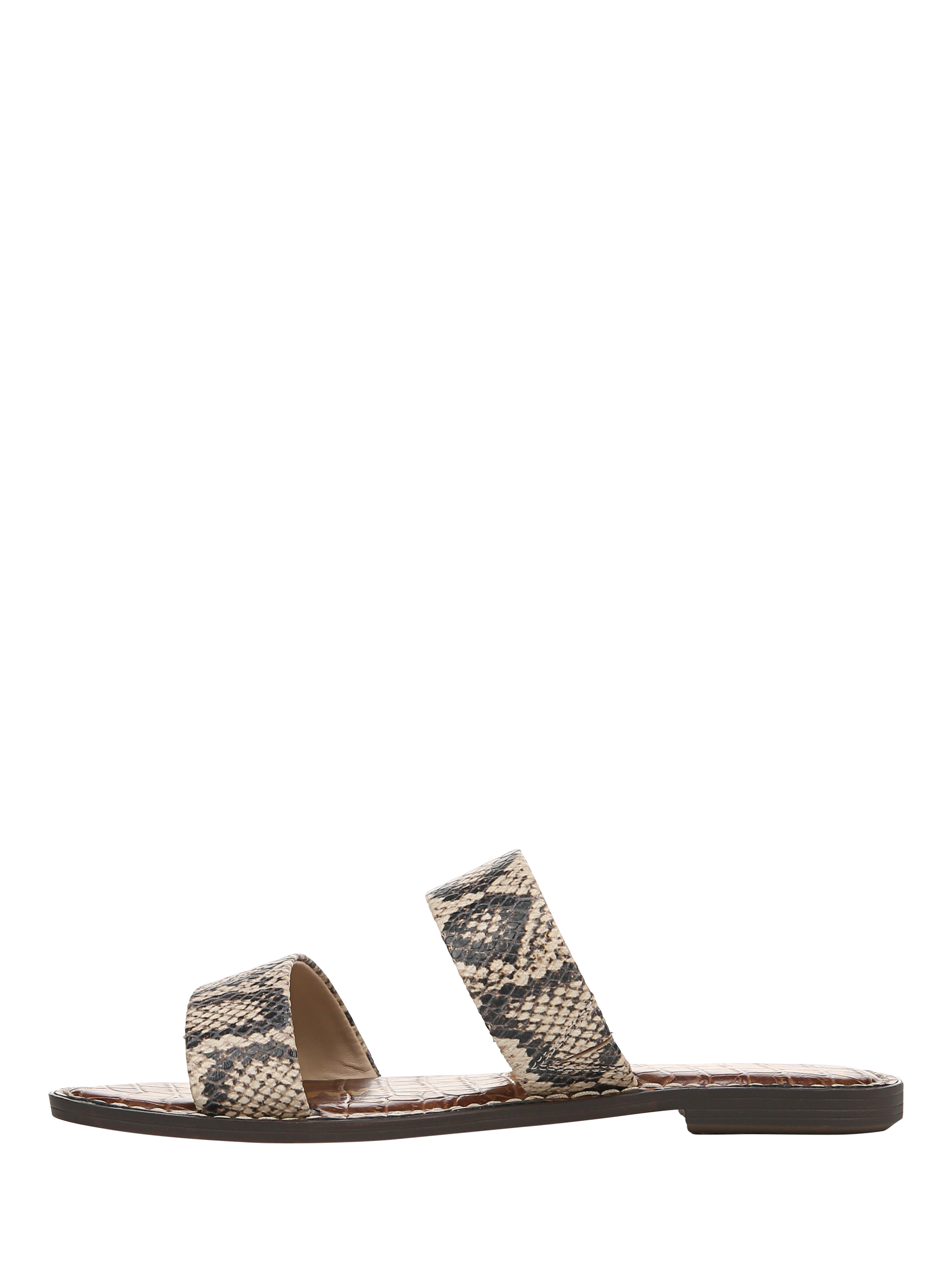 Product image 2 of 6, which shows Sam Edelman Gala Leather Slider Sandals, Roccia, 3