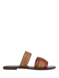 Sam Edelman Gabi Leather Slider Sandals, Cuoio/Rich Cognac