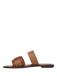 Sam Edelman Gabi Leather Slider Sandals, Cuoio/Rich Cognac
