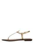 Sam Edelman Gigi Thong Sandal, Amber Gold Metallic