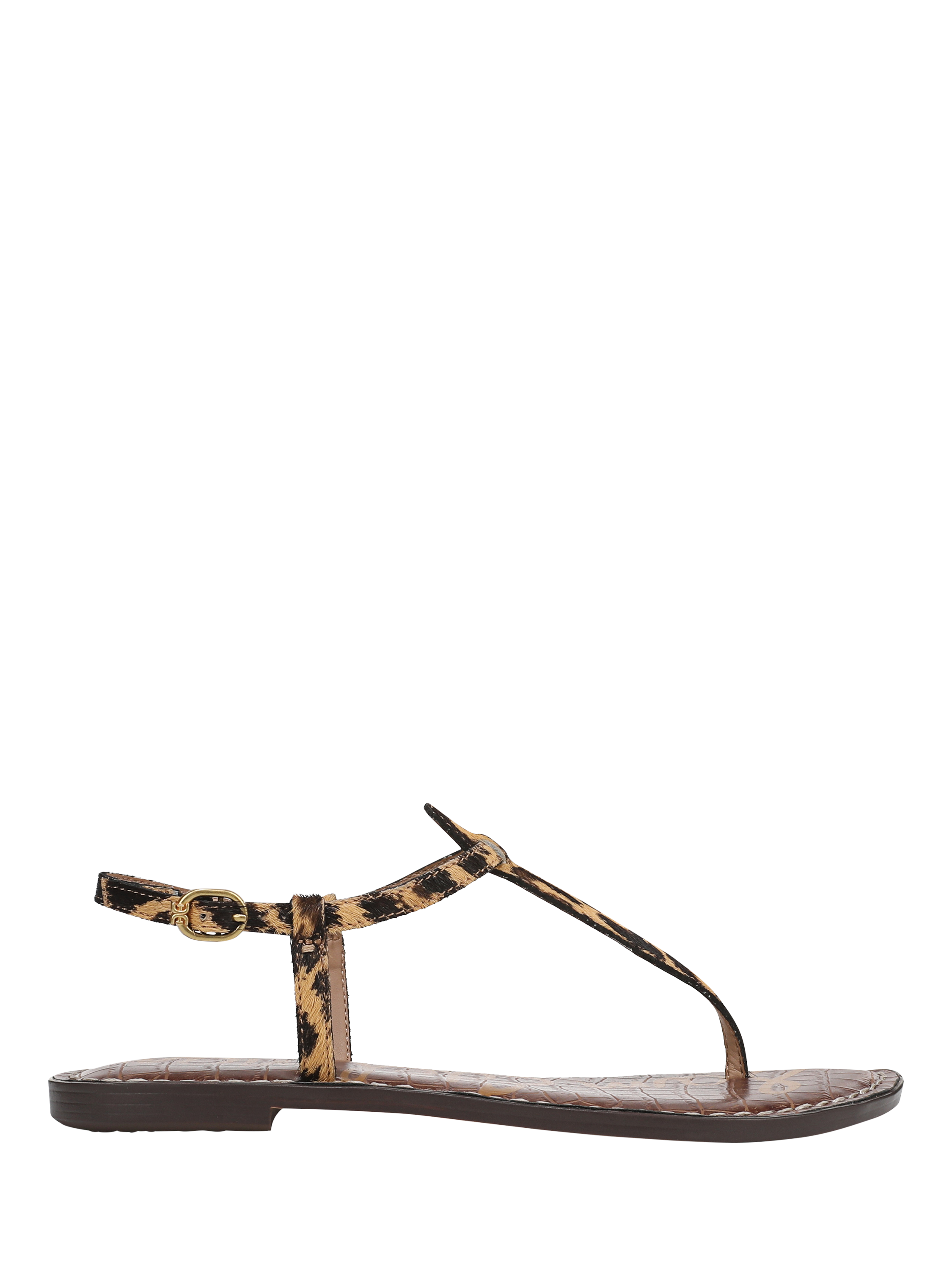 Sam Edelman Gigi Animal Print Thong Sandal, Cyprus Tan Multi