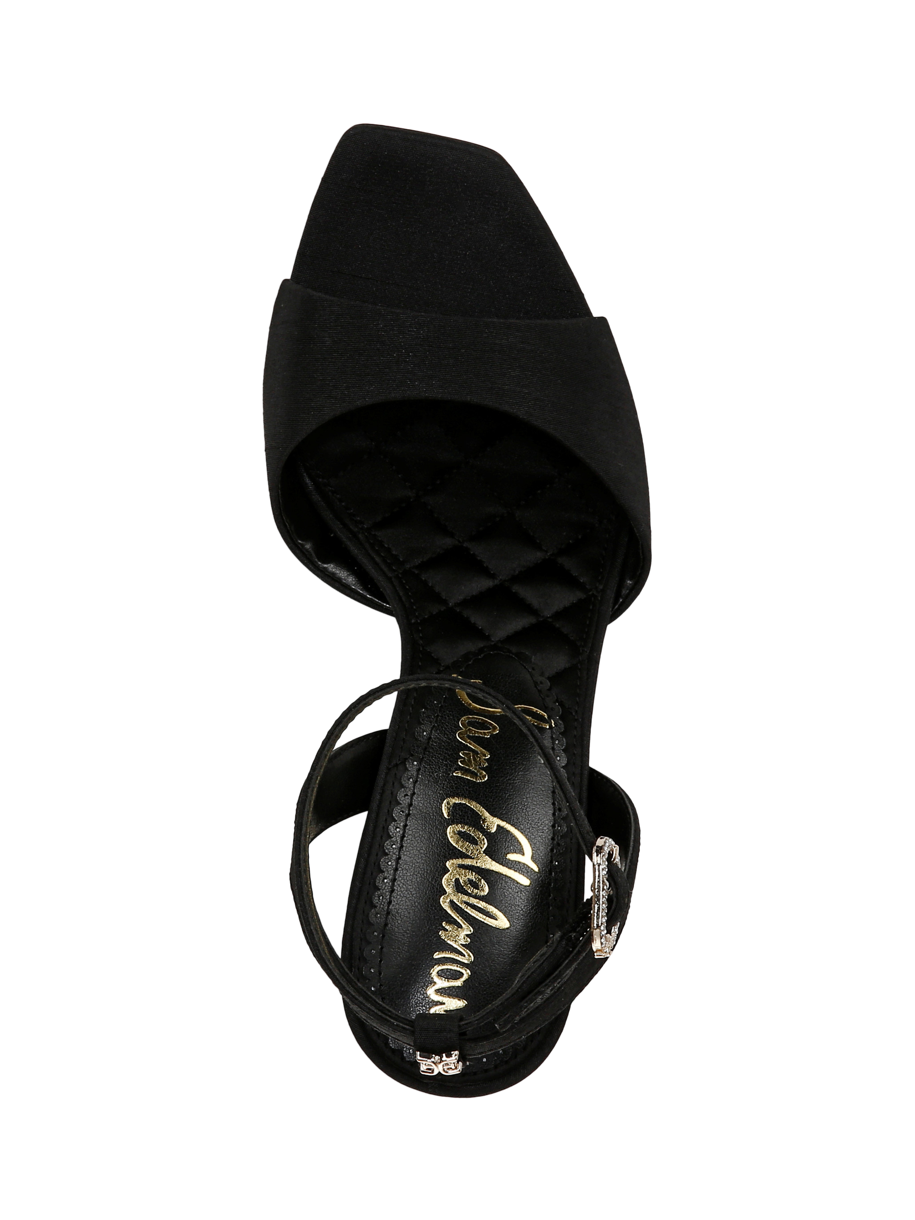 Product image 3 of 6, which shows Sam Edelman Lilian Stiletto Heel Sandals, Black, 3