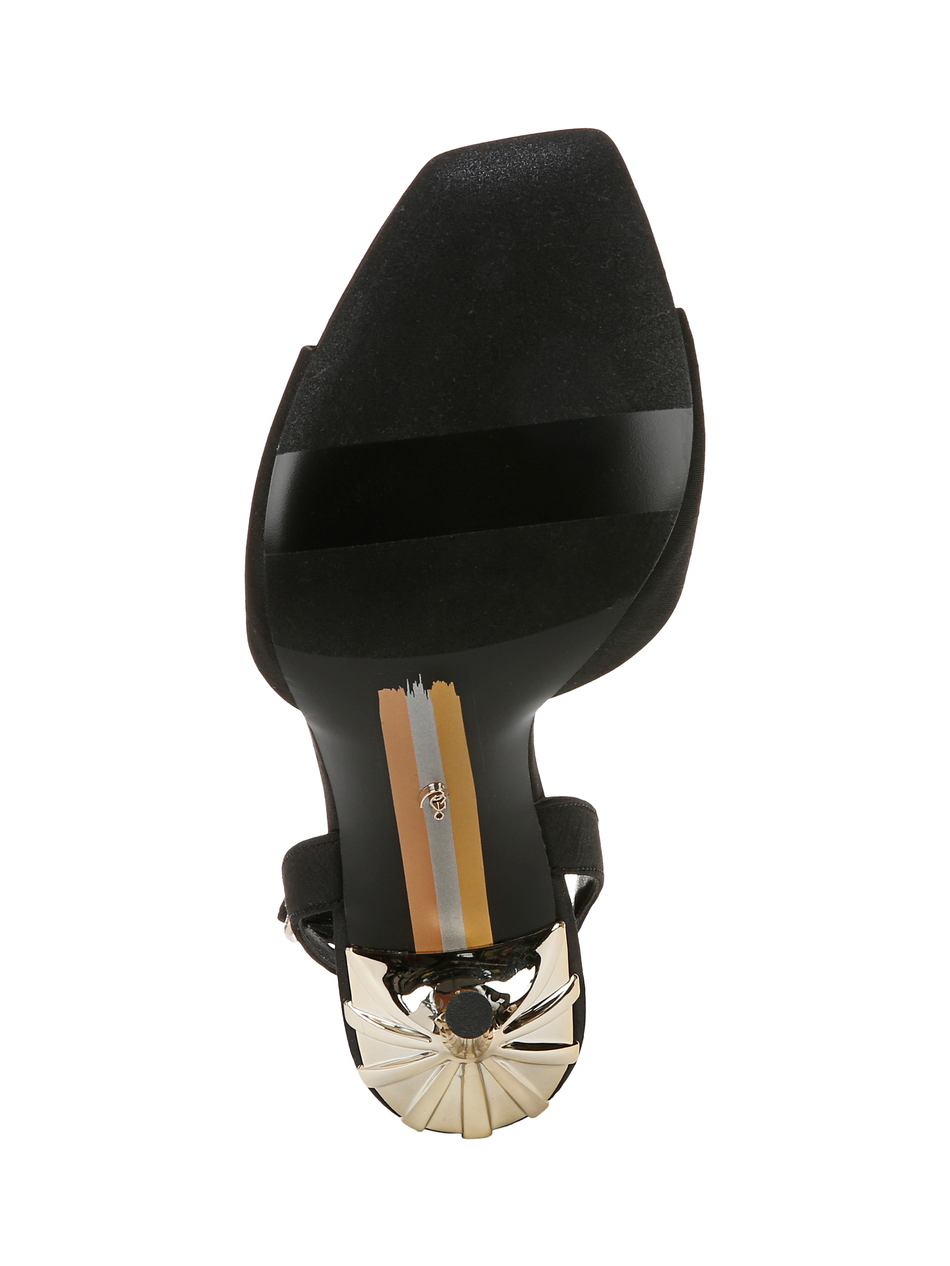 Product image 6 of 6, which shows Sam Edelman Lilian Stiletto Heel Sandals, Black, 3