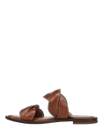 Sam Edelman Hellen Leather Slider Sandals, Cognac Brown