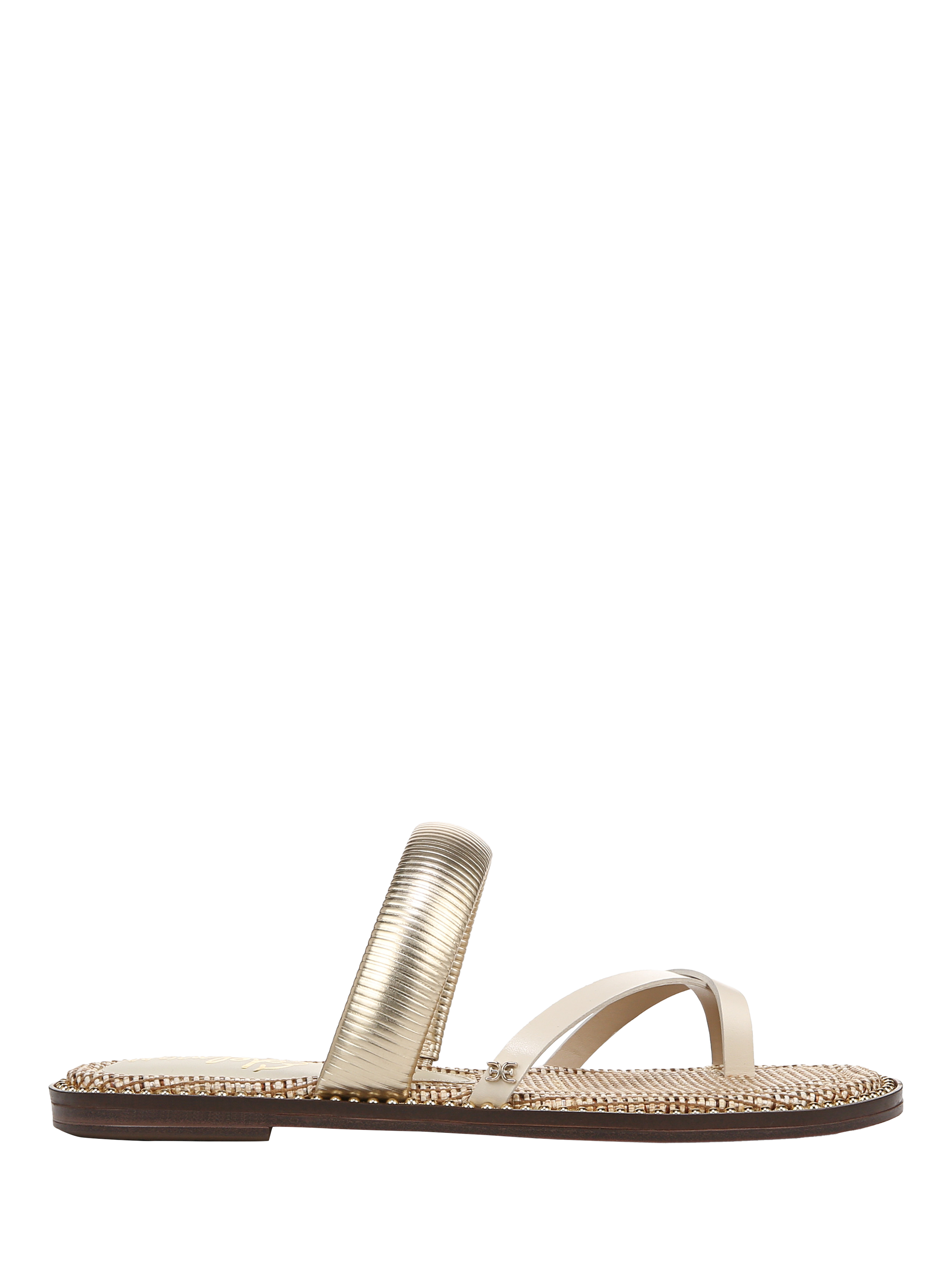 Product image 1 of 6, which shows Sam Edelman Tillie Leather Strappy Sandals, Modern Ivory, 3