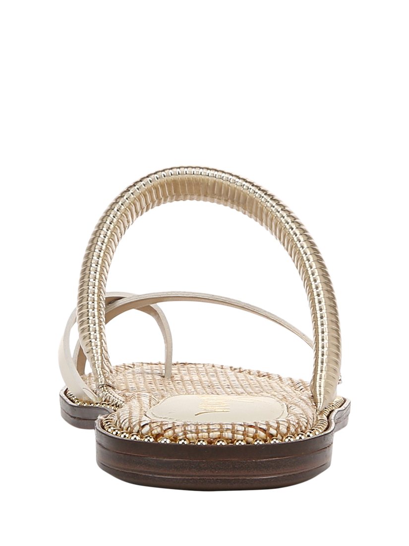 Product image 5 of 6, which shows Sam Edelman Tillie Leather Strappy Sandals, Modern Ivory, 3