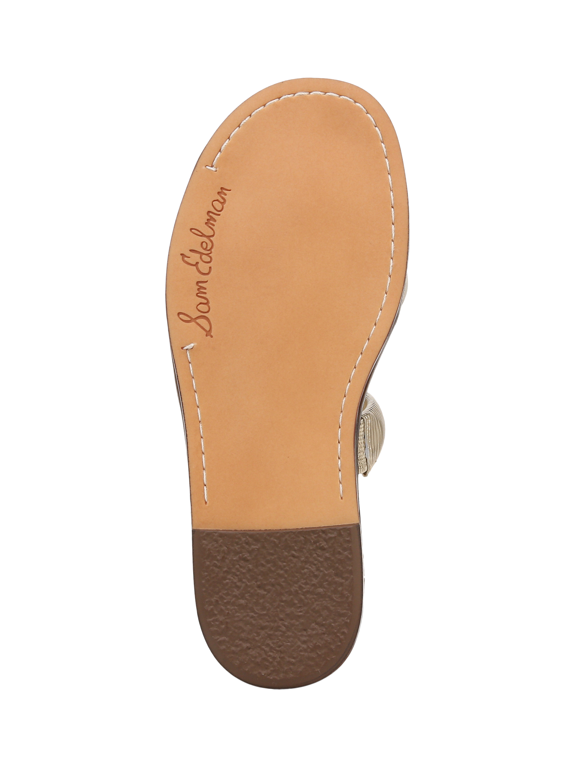 Product image 6 of 6, which shows Sam Edelman Tillie Leather Strappy Sandals, Modern Ivory, 3