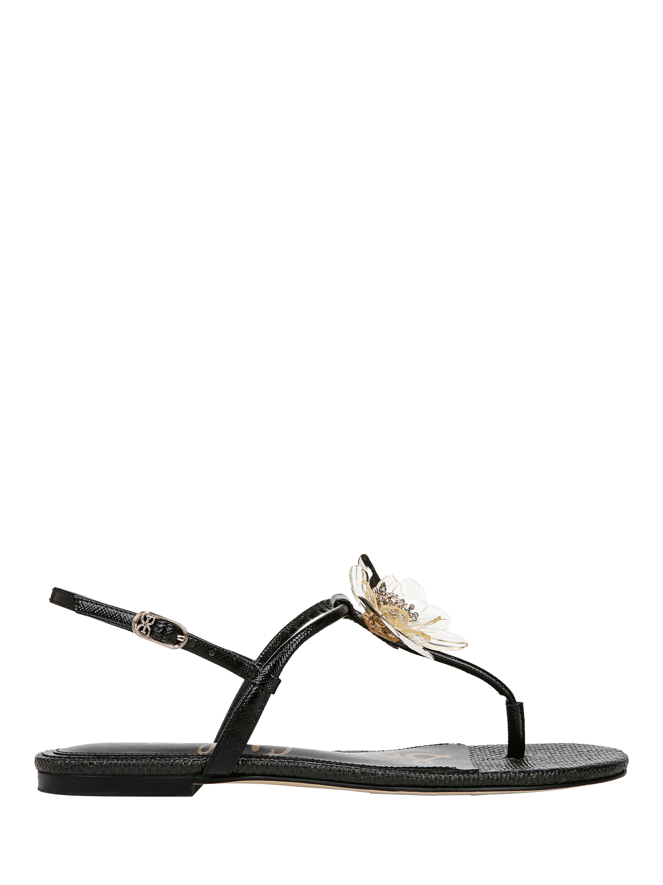 Product image 1 of 6, which shows Sam Edelman Eden Thong Sandals, Black, 3