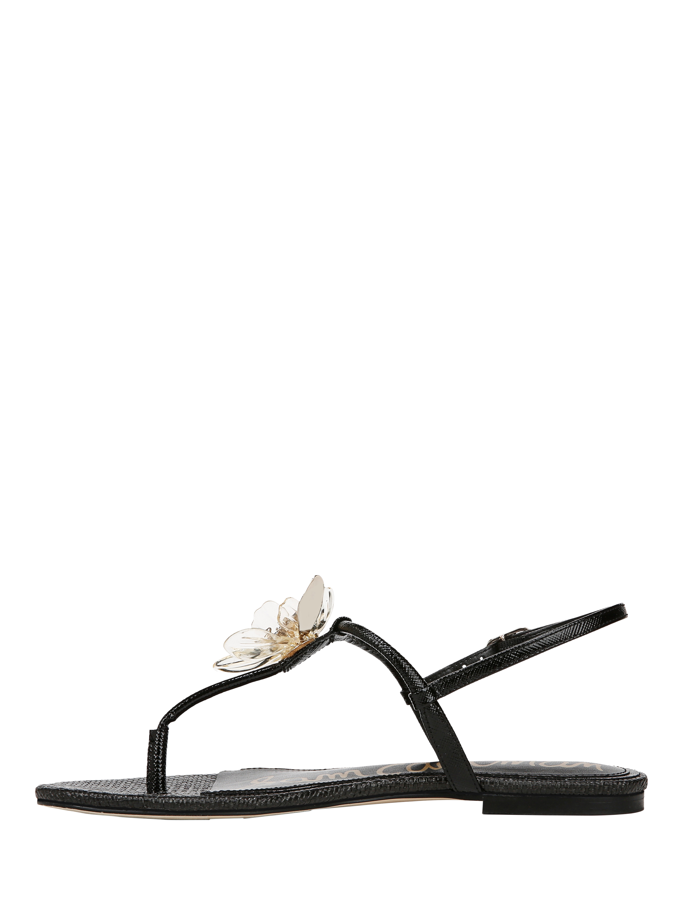 Product image 2 of 6, which shows Sam Edelman Eden Thong Sandals, Black, 3