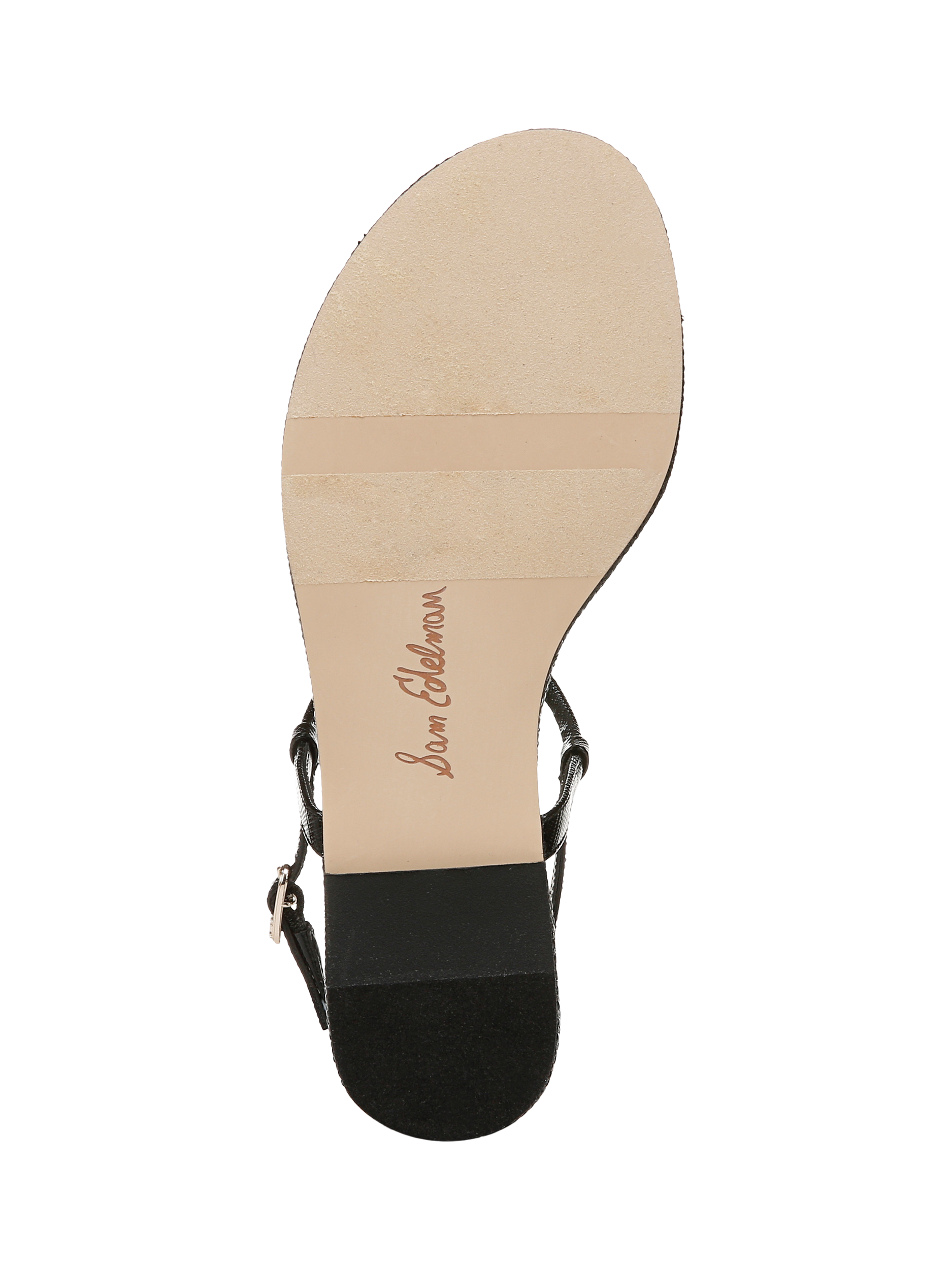 Product image 6 of 6, which shows Sam Edelman Eden Thong Sandals, Black, 3