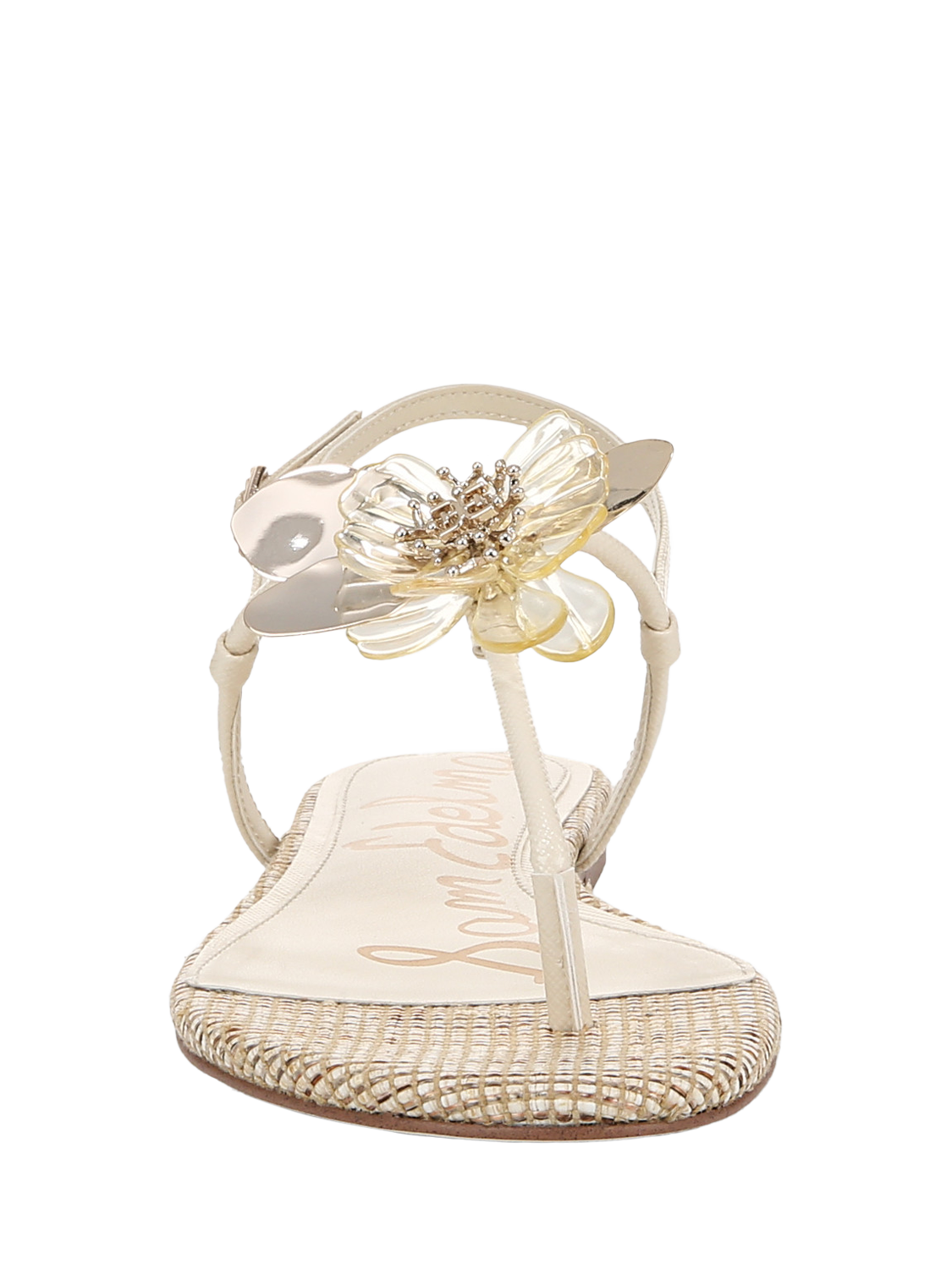 Product image 4 of 6, which shows Sam Edelman Eden Thong Sandals, Modern Ivory, 3