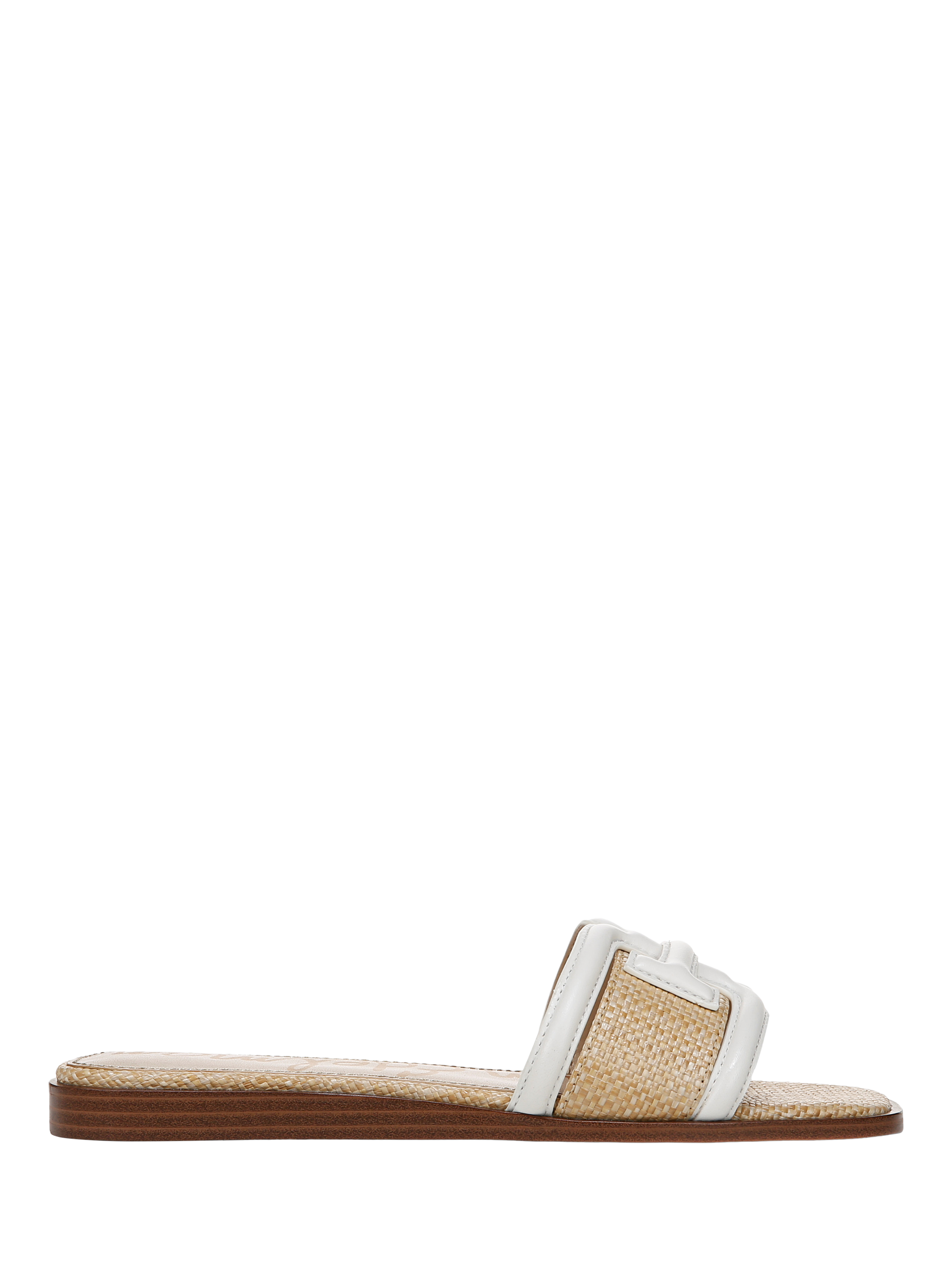 Product image 1 of 6, which shows Sam Edelman Irina Slider Sandals, Bright White/Neutral, 3