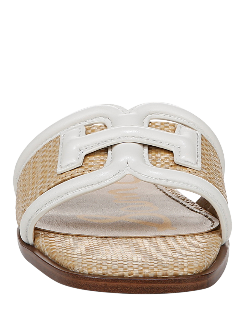 Product image 4 of 6, which shows Sam Edelman Irina Slider Sandals, Bright White/Neutral, 3
