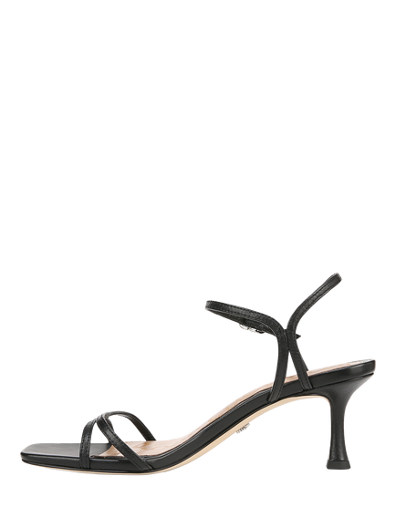 Sam Edelman Presley Leather Strappy Sandals - view 2, Black