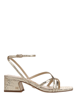 Sam Edelman Whitley Leather Block Heel Strappy Sandals, Jute, Jute