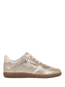 Sam Edelman Kallen Leather Blend Lace Up Trainers, Cyprus Gold, Cyprus Gold