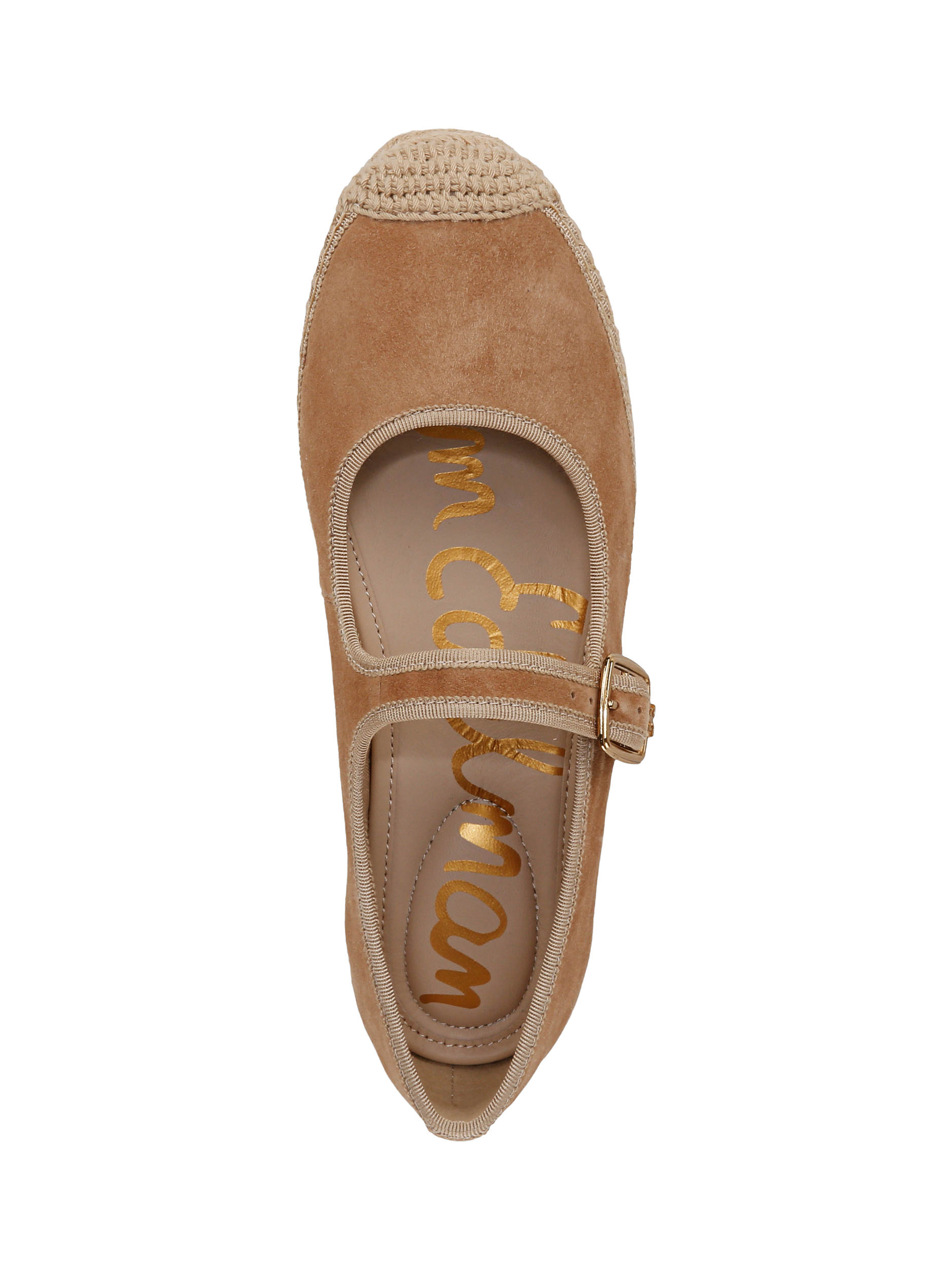 Product image 3 of 6, which shows Sam Edelman Mackie Mary Jane Ballerina Pumps, Cyprus Tan, 3
