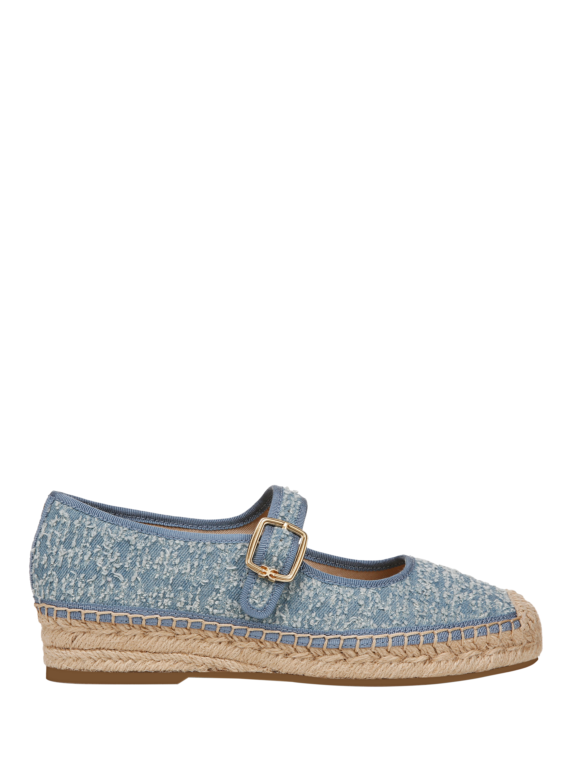 Product image 1 of 6, which shows Sam Edelman Mackie Mary Jane Ballerina Pumps, Montrose Blue, 3