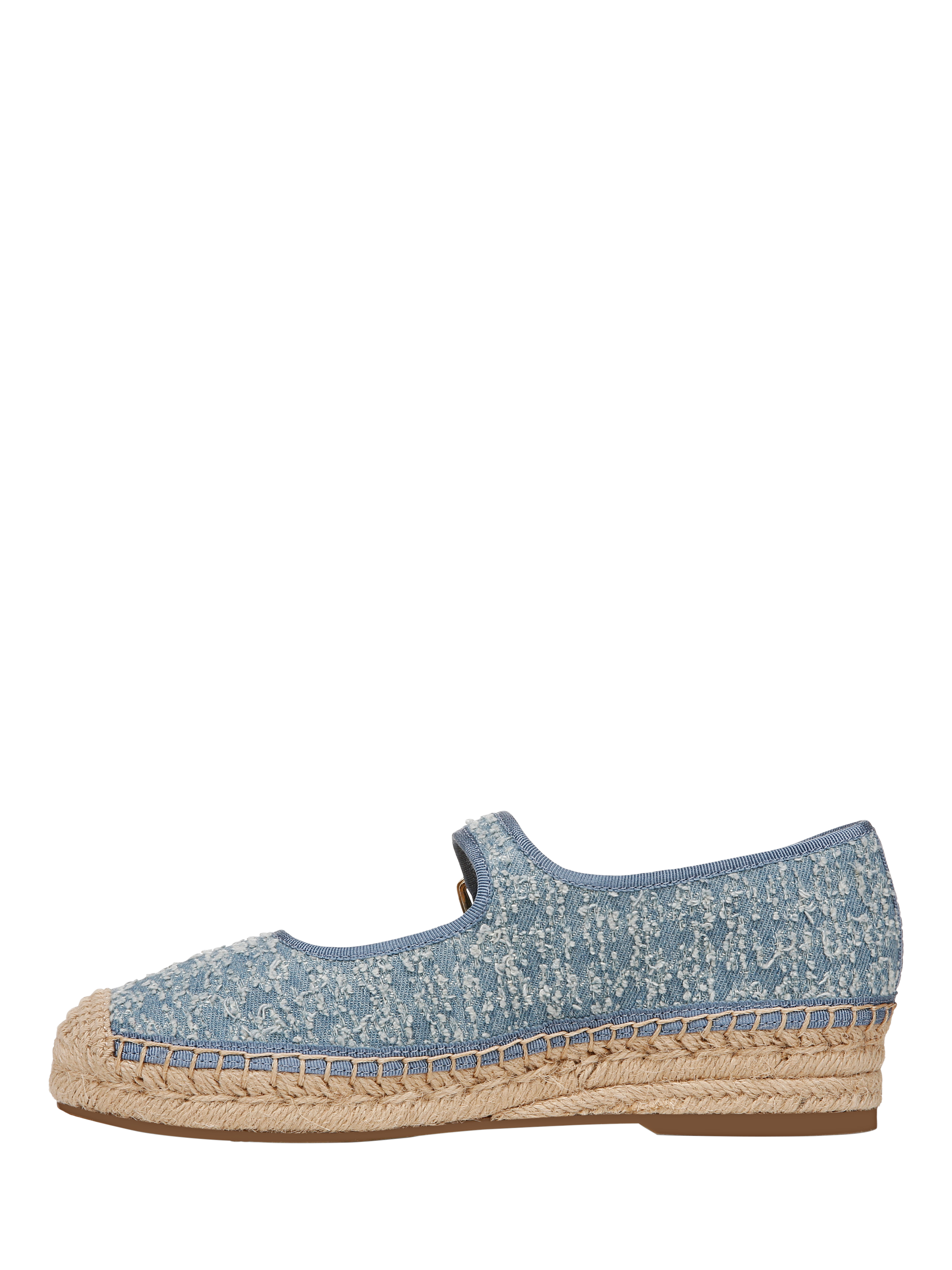 Product image 2 of 6, which shows Sam Edelman Mackie Mary Jane Ballerina Pumps, Montrose Blue, 3
