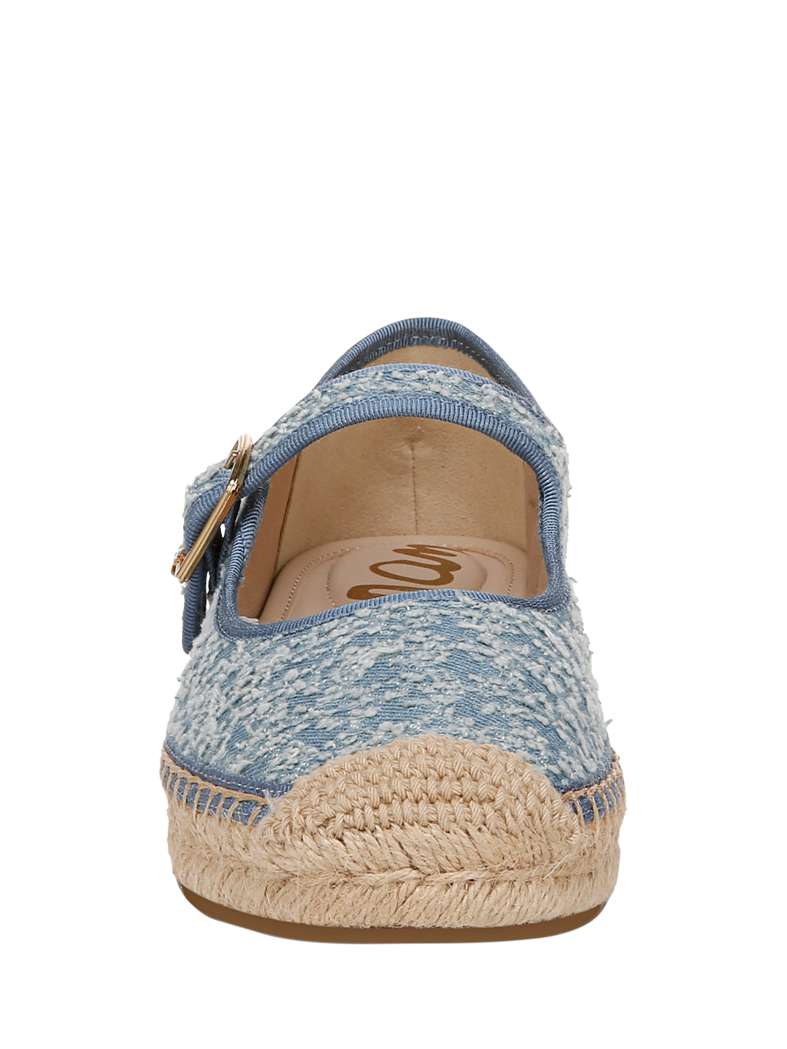 Product image 4 of 6, which shows Sam Edelman Mackie Mary Jane Ballerina Pumps, Montrose Blue, 3