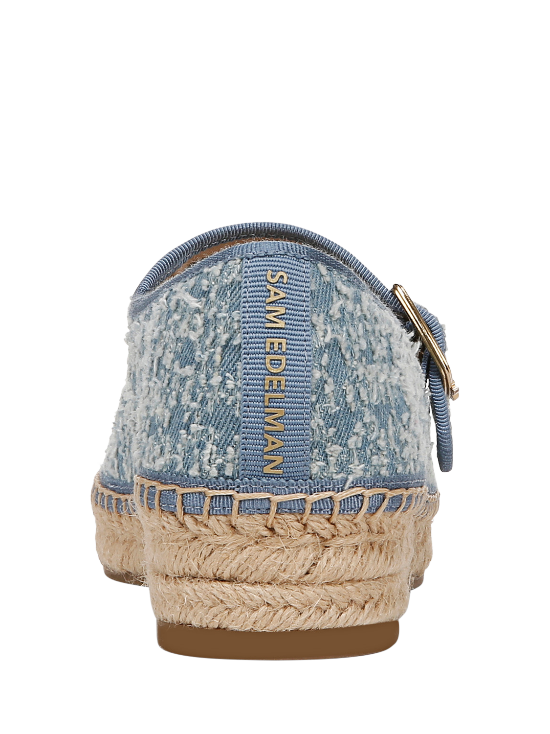 Product image 5 of 6, which shows Sam Edelman Mackie Mary Jane Ballerina Pumps, Montrose Blue, 3