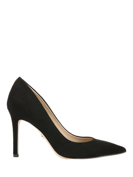Sam Edelman Hazel Leather Stiletto Heel Court Shoes, Black