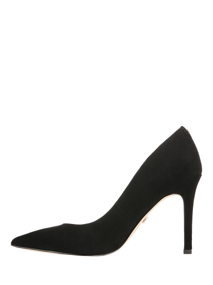 Sam Edelman Hazel Leather Stiletto Heel Court Shoes - view 2, Black