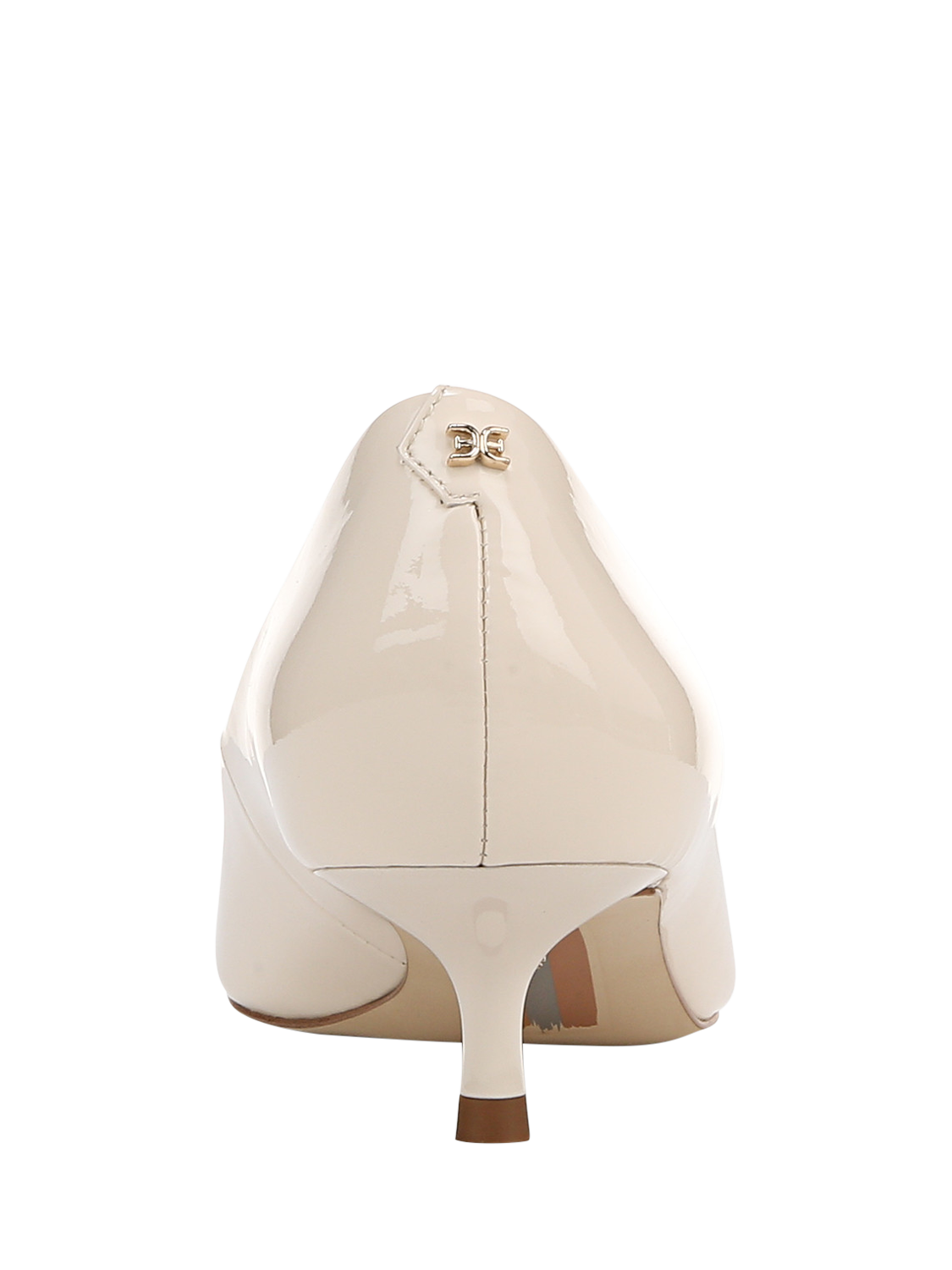 Product image 5 of 6, which shows Sam Edelman Kaya Leather Kitten Heel Court Shoes, White Blossom, 3