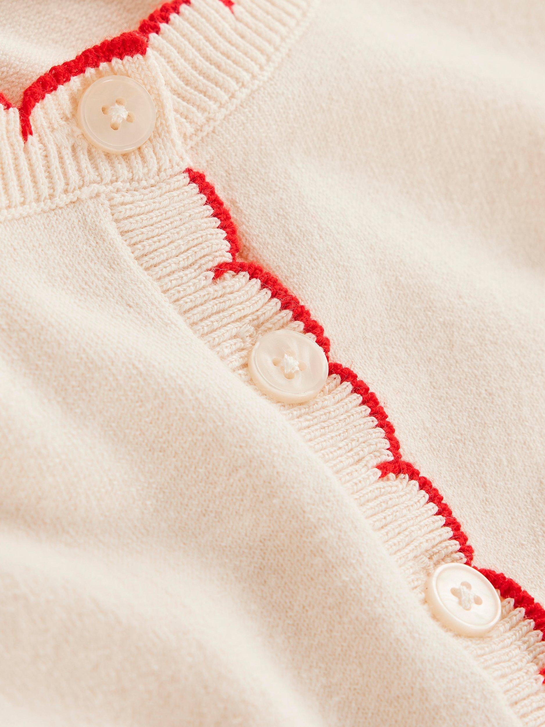Product image 8 of 8, which shows Boden Pru Scallop Trim T-Shirt, Warm Ivory, XS