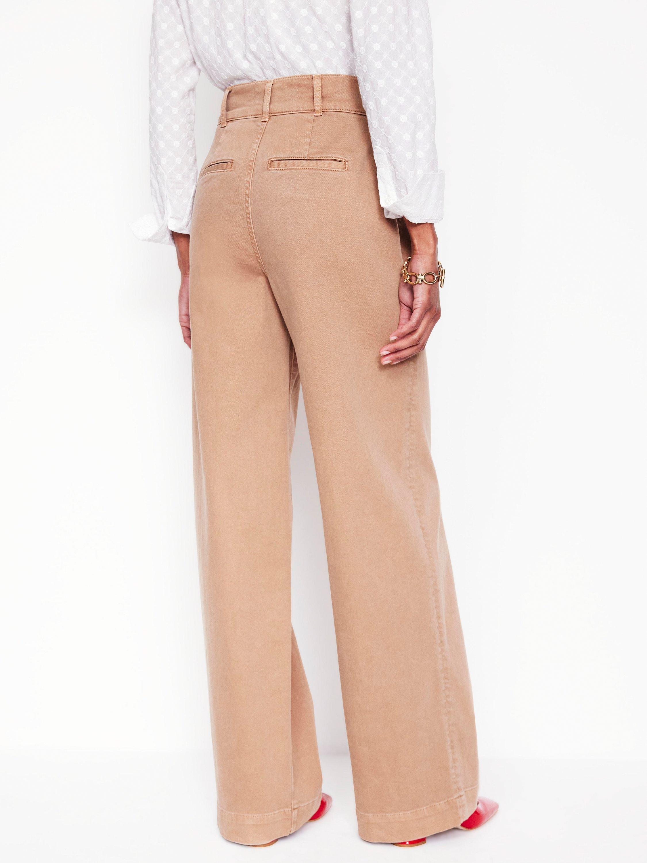 Product image 4 of 6, which shows Boden Wide Leg Cargo Trousers, Cappuccino, 14