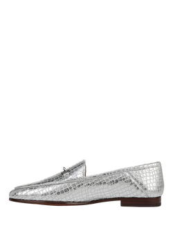 Sam Edelman Loraine Leather Loafers - view 2, Silver