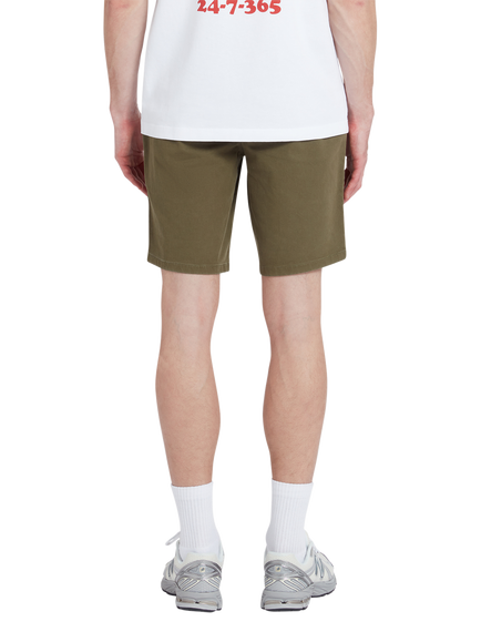 Farah Hawk Twill Shorts, Olive Green - view 2, Olive Green