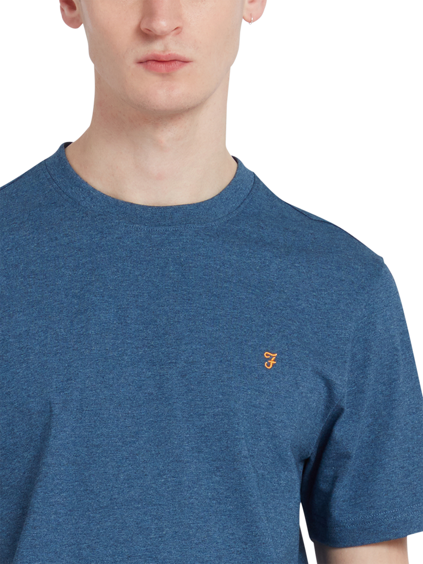 Product image 4 of 5, which shows Farah Danny T-Shirt, Cold Metal Marl, S