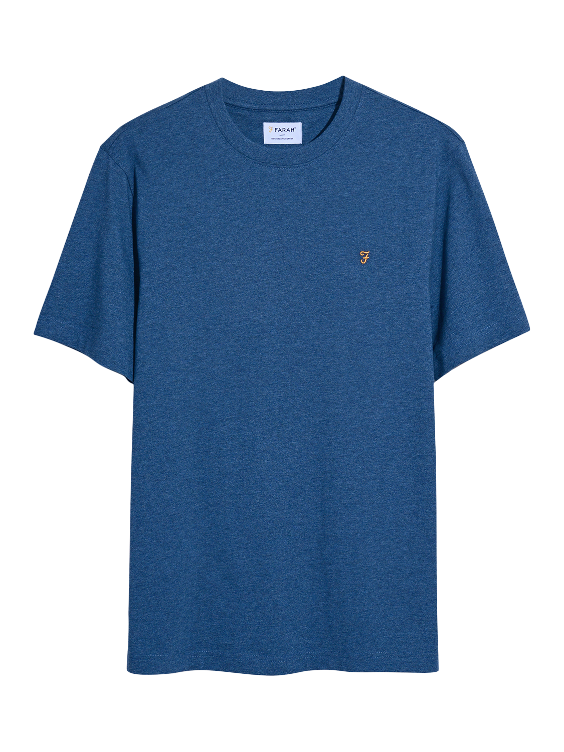 Product image 5 of 5, which shows Farah Danny T-Shirt, Cold Metal Marl, S