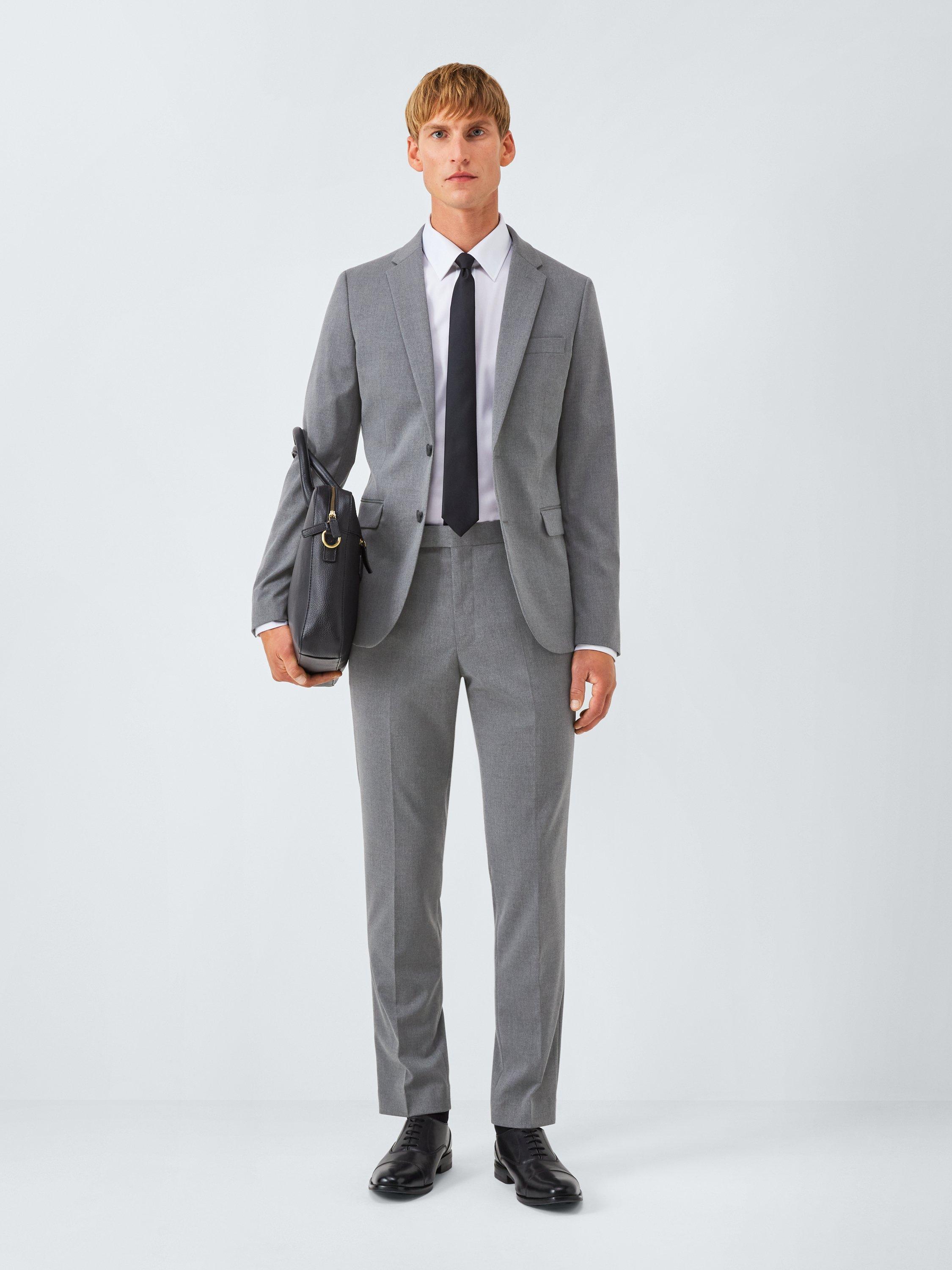 Product image 3 of 7, which shows John Lewis Slim Fit Starter Suit Jacket, Mid Grey, 36S