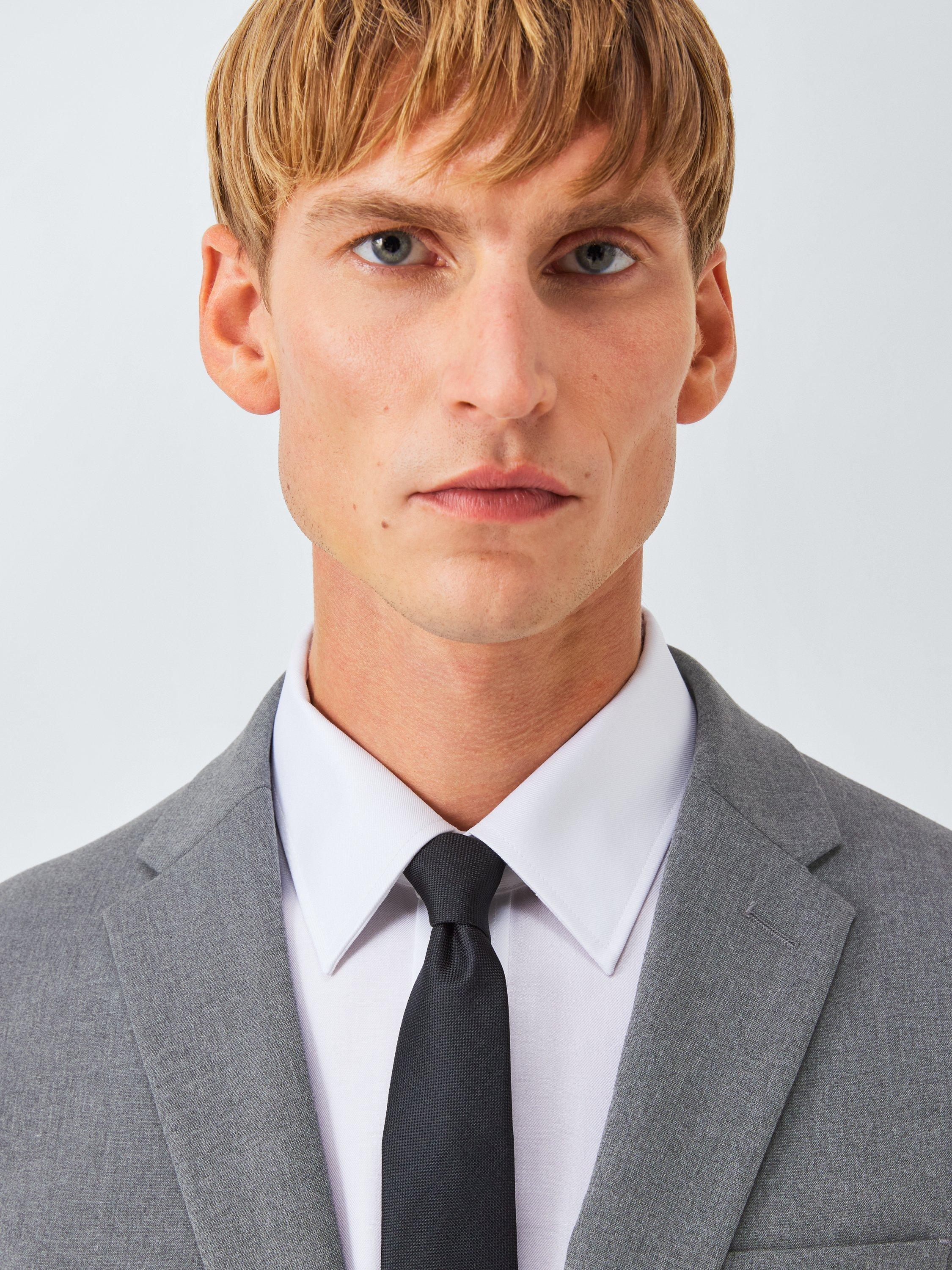 Product image 4 of 7, which shows John Lewis Slim Fit Starter Suit Jacket, Mid Grey, 36S