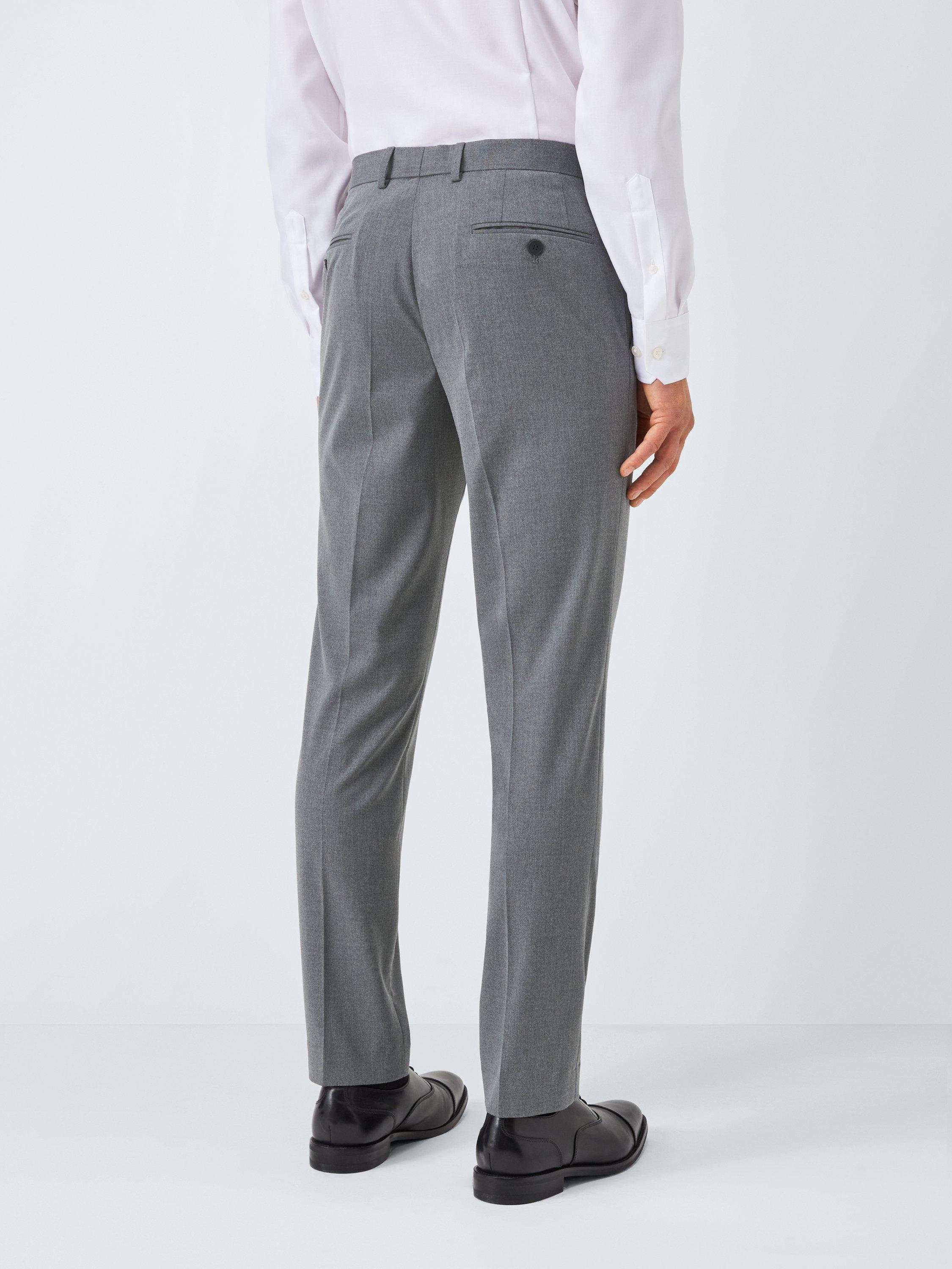 Product image 2 of 7, which shows John Lewis Slim Fit Starter Suit Trousers, Mid Grey, 30S