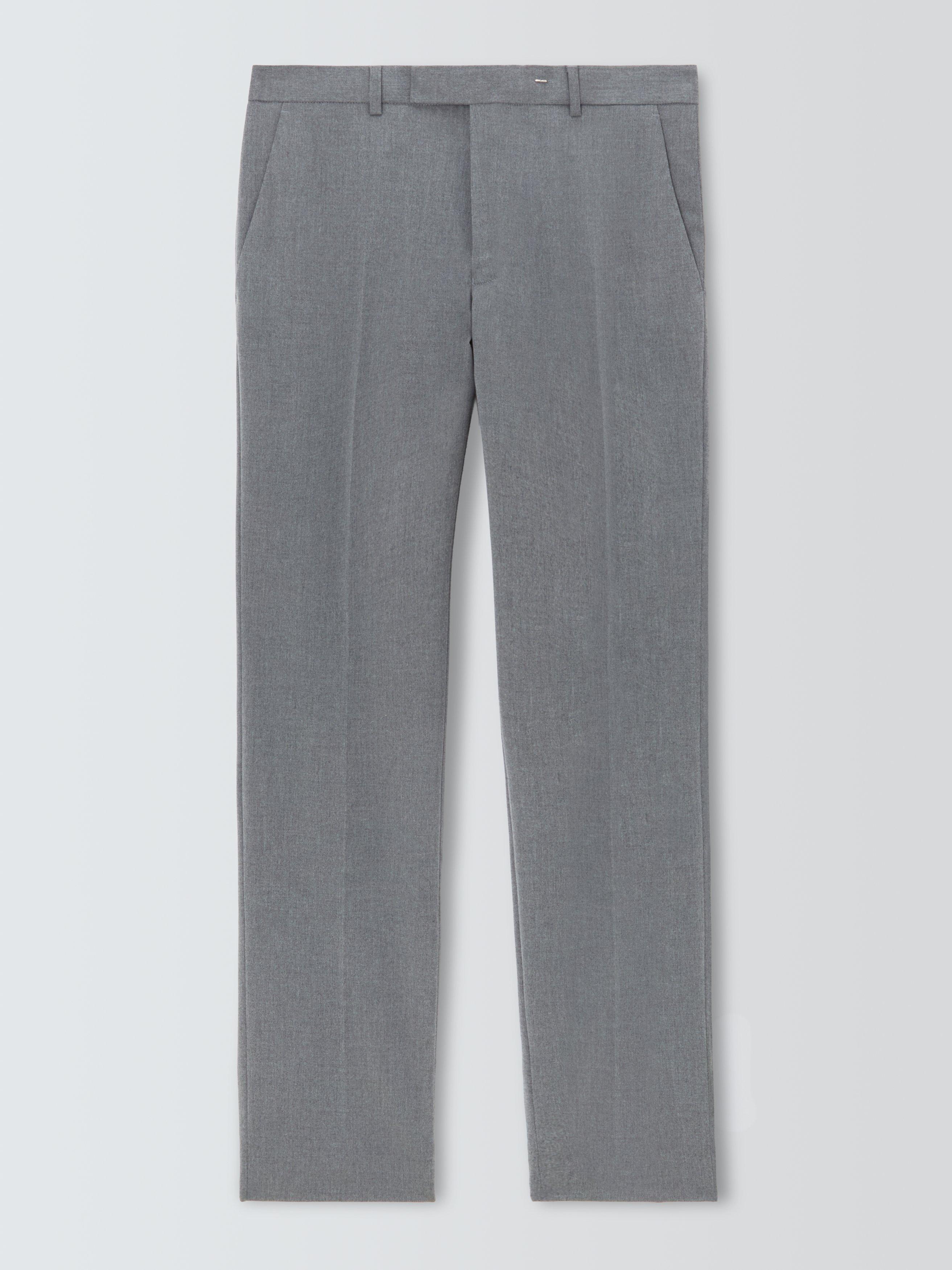 Product image 4 of 7, which shows John Lewis Slim Fit Starter Suit Trousers, Mid Grey, 30S