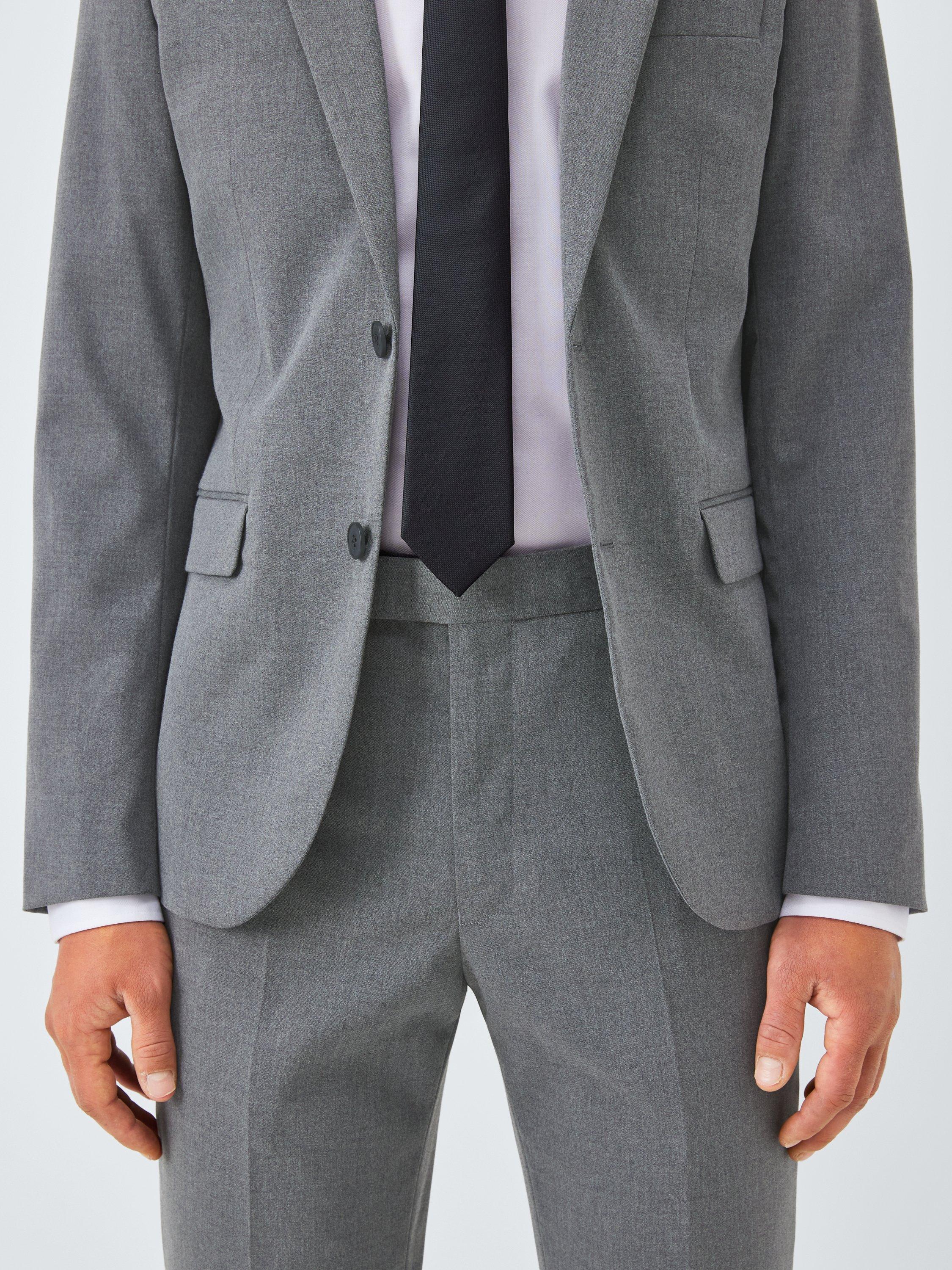 Product image 5 of 7, which shows John Lewis Slim Fit Starter Suit Trousers, Mid Grey, 30S