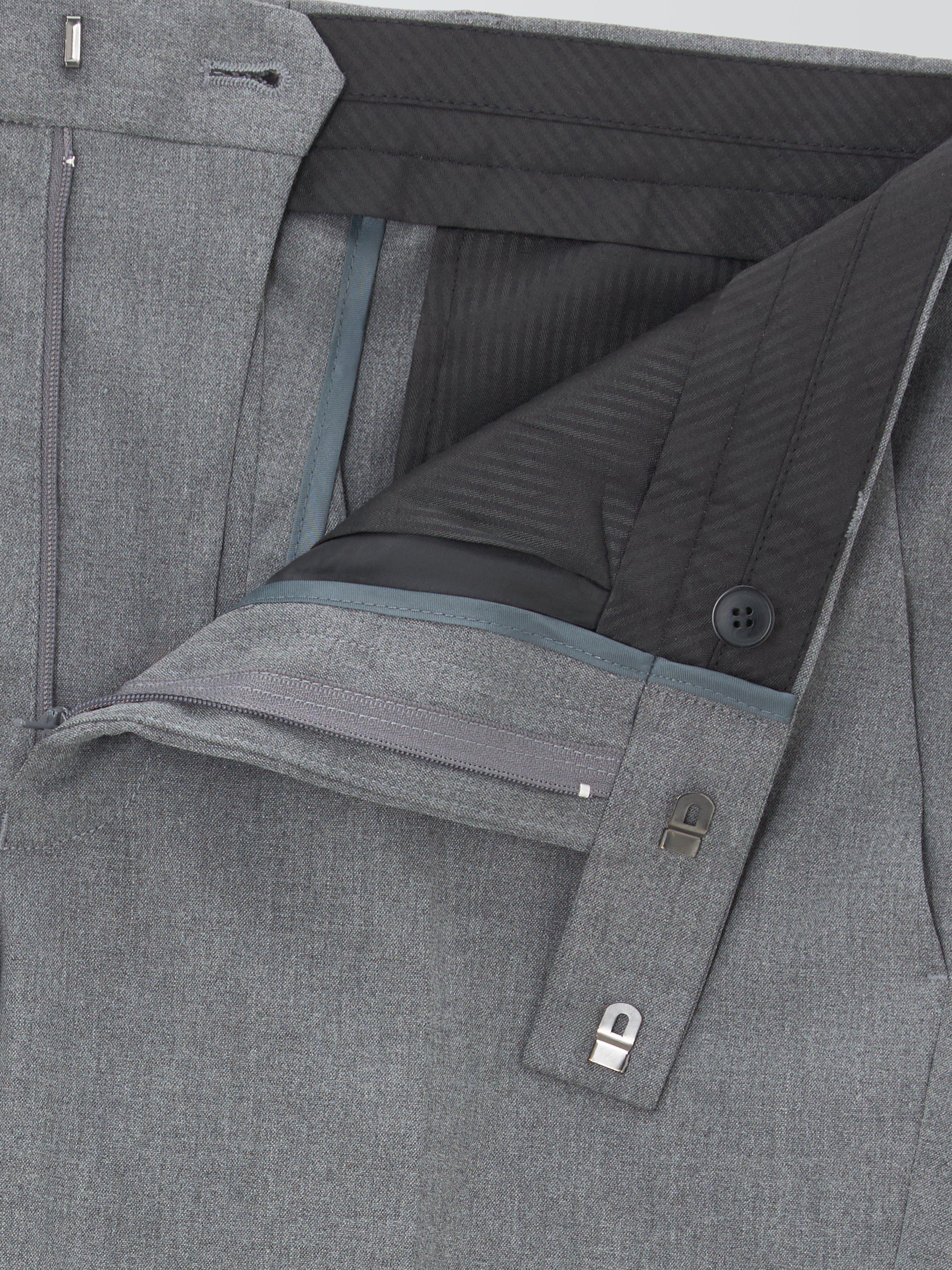 Product image 7 of 7, which shows John Lewis Slim Fit Starter Suit Trousers, Mid Grey, 30S