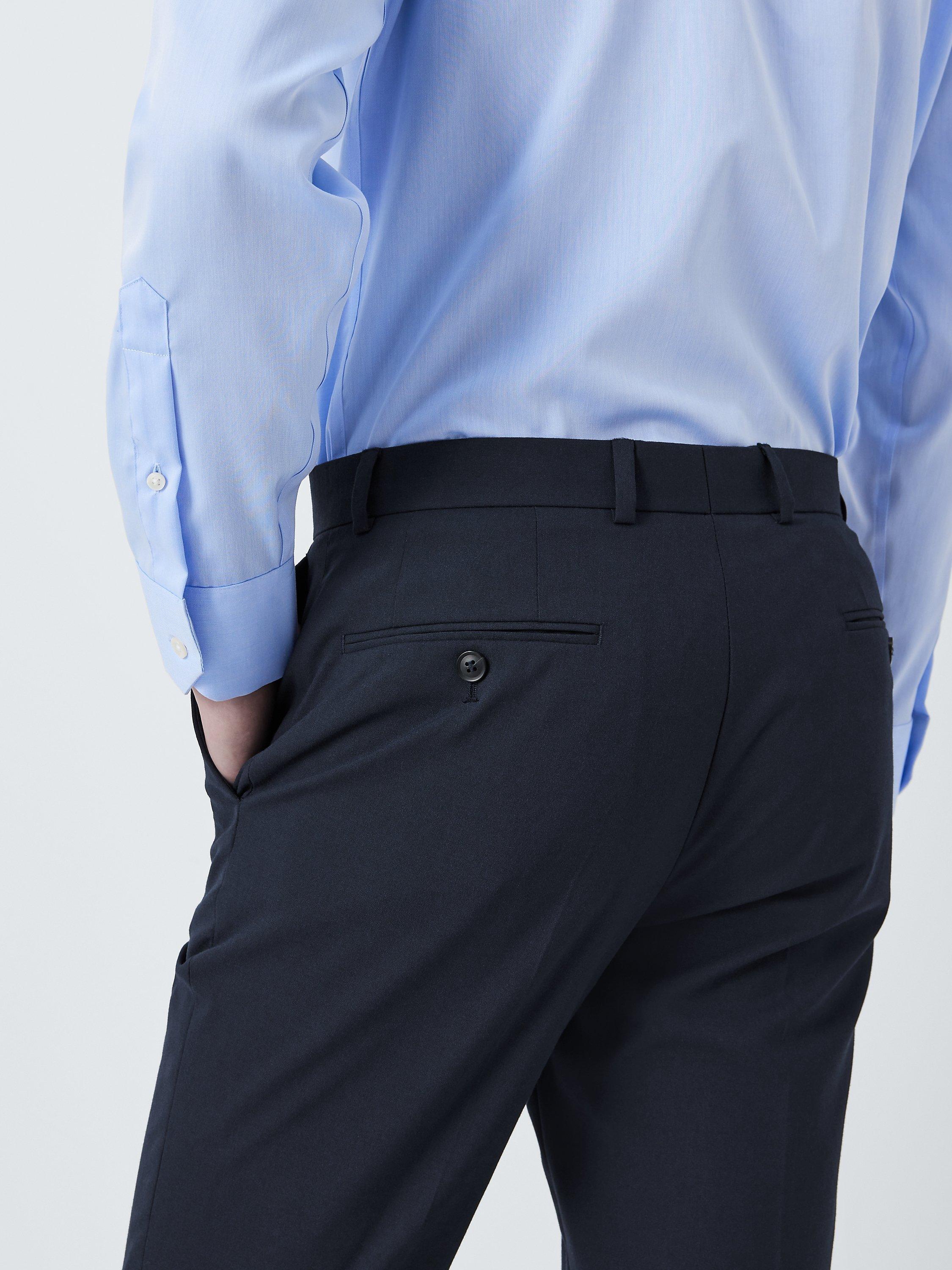 Product image 6 of 8, which shows John Lewis Slim Fit Starter Suit Trousers, Navy, 30S