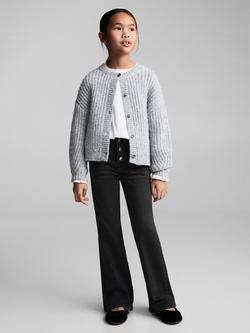 Mango Kids' Flare Jeans, Open Grey