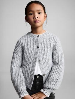 Mango Kids' Flare Jeans - view 2, Open Grey