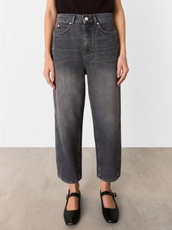 Whistles Authentic Barrel Leg Jeans, Grey