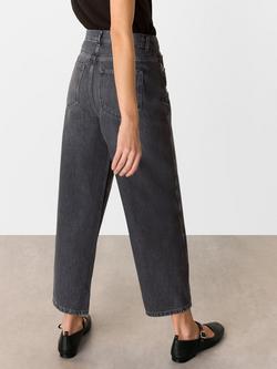 Whistles Authentic Barrel Leg Jeans - view 2, Grey