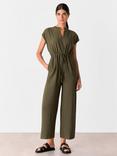 Whistles Petite Sleeveles Jumpsuit, Khaki