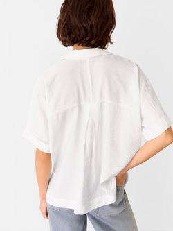 Whistles Sasha Relaxed Fit Shirt containing LENZING™ ECOVERO™ Viscose - view 2, White