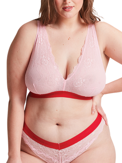 Lemonade Dolls Signature Lace Fuller Cup Bralette, Light Pink, Light Pink