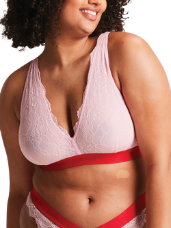 Lemonade Dolls Signature Lace Fuller Cup Bralette, Light Pink - view 2, Light Pink