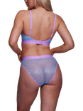 Lemonade Dolls Signature Lace Bralette, Light Blue